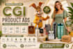 do a 3d product animation video, cgi ad, product commercial
