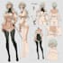 draw character design, character sheet