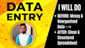 do advanced excel data cleaning data entry and clean up