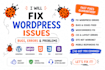 fix wordpress issues, bugs, CSS, elementor, woocommerce and PHP errors