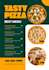 design a modern, professional and printable restaurant menu
