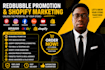 do shopify marketing, redbubble, etsy, teepublic and amazon promotion