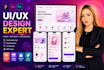 design UI UX design, mobile app using figma, website UI UX