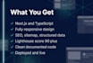 build a fast SEO friendly website with nextjs and react