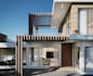 modern house elevation drawing, 3d render for marketing purpose, vr walkthrough