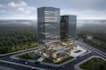 remodel 3d mixed use space, highrise building,rental apartment,skyscraper render