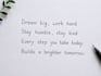 write neat and clean english handwriting