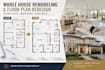 design your whole house remodeling and floor plan redesign