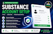 setup your substance account professionally and verify your profile