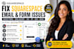 fix squarespace contact form email delivery, spam, dns and notification issues