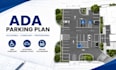design ada parking plan, accessible parking layout, handicap spaces, cad drawing