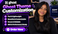 customize ghost theme ghost blog website ghost cms ghost self host newsletter