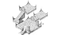 hand draw an isometric dungeon map for dnd and rpg games