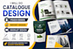 do catalogue design, pouch design, report and booklet design
