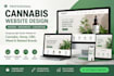 design responsive cannabis website, hemp website, cbd website and weed website