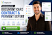 build gohighlevel document cards, contracts, and payment capture system