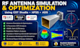 simulate and optimize rf antennas using cst studio, hfss, and ads