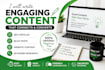 write engaging articles, blog posts, and website content