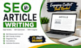 write articles SEO and blog posts and do translation