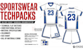 create fashion tech pack activewear tech pack design sportwear designer