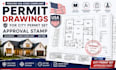 provide USA code compliant permit drawings for city permit set approval stamp