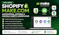 build shopify make com automation airtable and google sheets workflows make com