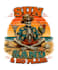 design high quality skeleton beach vacation summer aesthetic logo