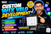 develop custom wix velo code, wix studio, API integration and databases