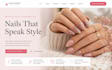 build squarespace nail salon website manicure studio website pedicure website