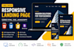 build a responsive landing page using HTML CSS javascript
