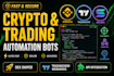 build custom discord bot, music bot, telegram or trading bot
