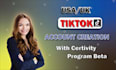 create premium tiktok accounts for USA UK germany