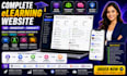 build complete elearning website with lms membership and community portal system