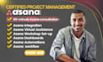 set up asana consultation asana VA asana dashboard asana workflow automation