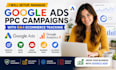 setup , manage google ads ppc campaigns with ga4 ecommerce tracking