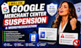 fix google merchant center suspension and misrepresentation