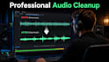clean up audio background noise and sync video professionally