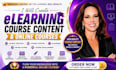 create elearning course content and online course