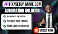 fix make com setup make com automation fix make com error fix make com scenario