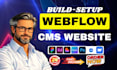 build webflow cms website with dynamic content, animations, apis integration