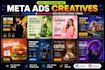 design static meta ad creatives for facebook and  instagram