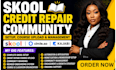 setup skool credit repair community online course skool manager expert