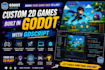develop a professional 2d godot game with gdscript