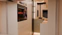 render 3d motorhome, caravan, rv camper van interior, luxury mobile home design