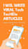 write SEO tech articles, phone tips and how to guides