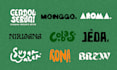 design logo handwritten typography, lettering