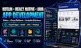 develop android apps in kotlin flutter and react native