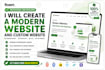 create a modern website and custom website