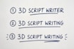 write a realistic and cinematic 3d script for your 3d animation
