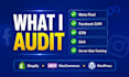 audit meta pixel, facebook conversion API, GTM and ga4